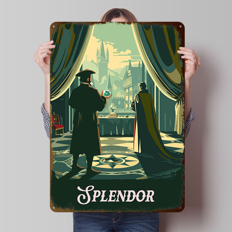 Board Game Room - Splendor Board Game Inspired Metal Poster