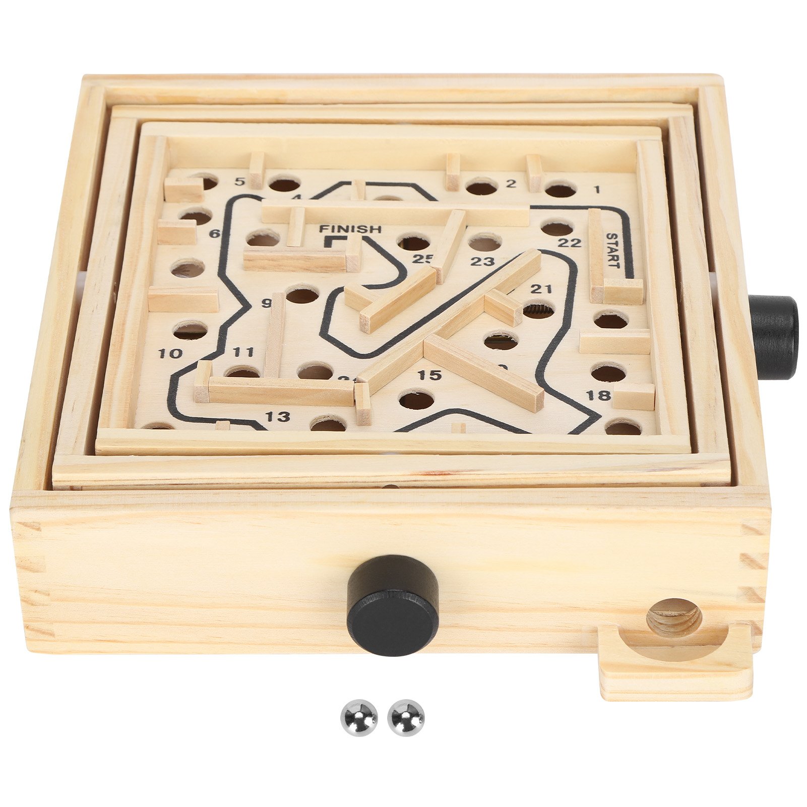 Board Game Education - Wooden Maze Game Labyrinth Board Track