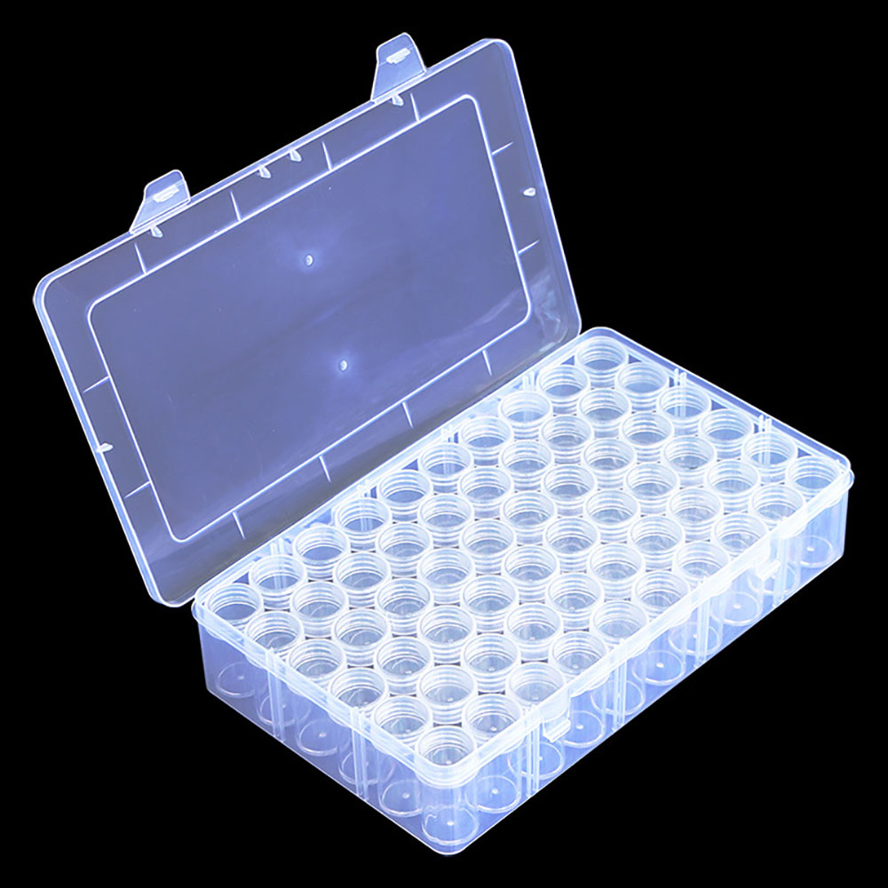 Token Tray Organizer - 1pc 60 Slots Plastic Storage Box,