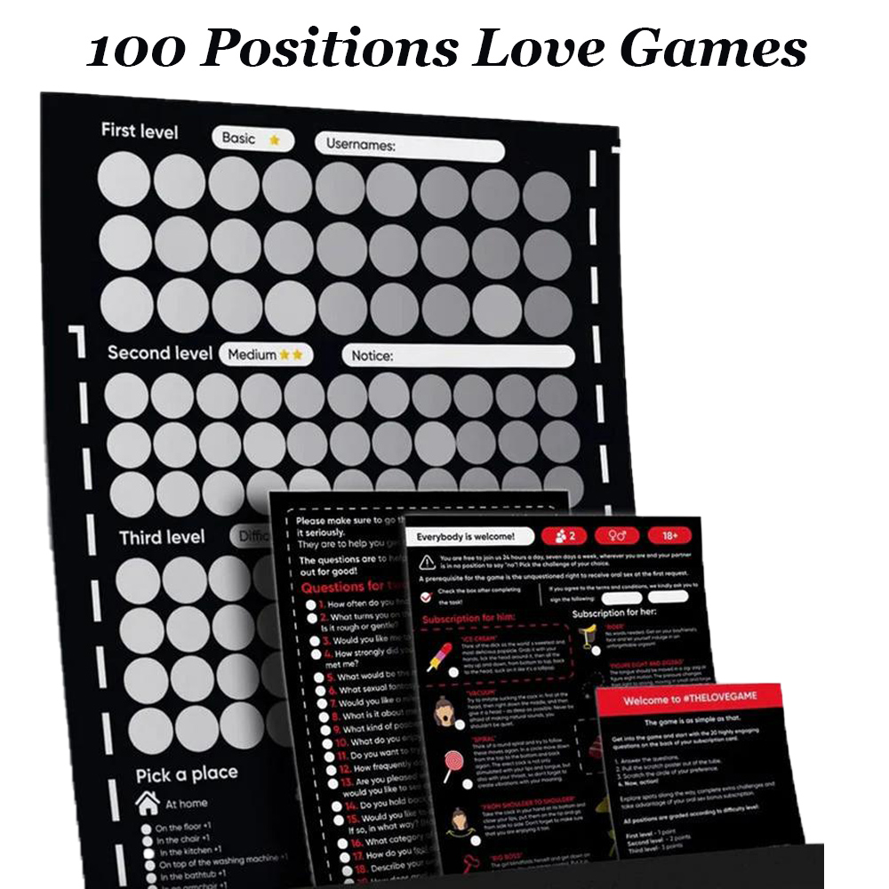 Board Game Impostor - 100 Sex Position Game Couples Sex