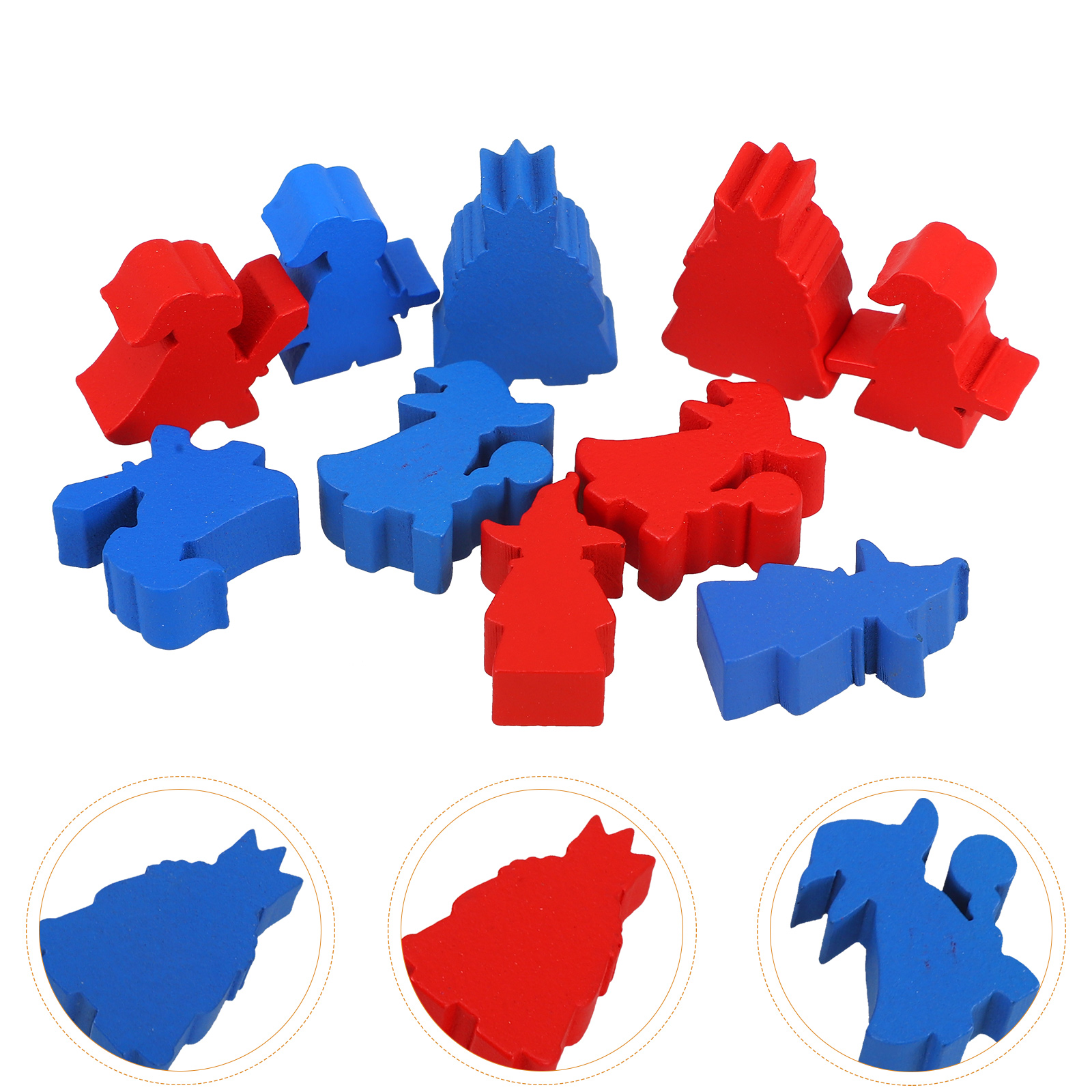 Board Game Hegemony - 10 Pcs Wooden Chess Pieces Game
