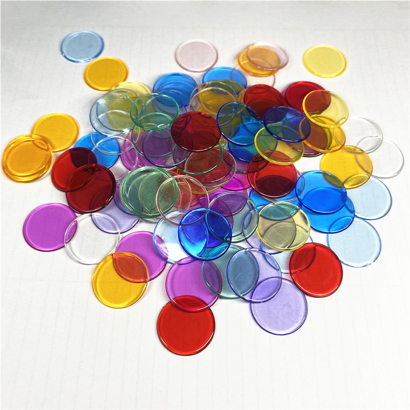 100pcs 19mm Transparent Chips  – обзор и цена Board Game Hegemony