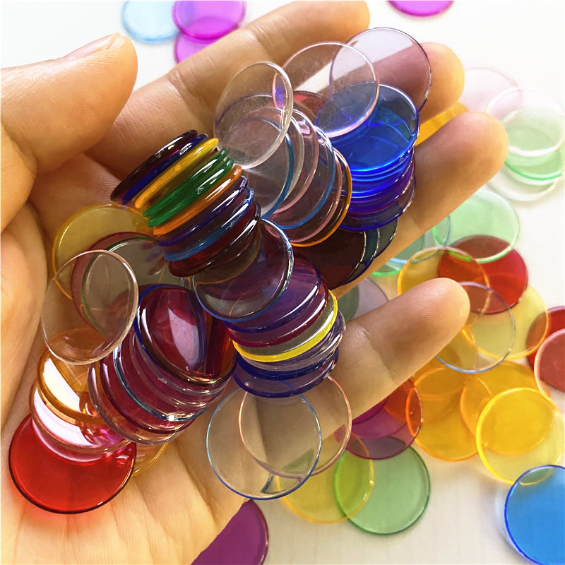 100pcs 19mm Transparent Chips  – обзор и цена Board Game Hegemony