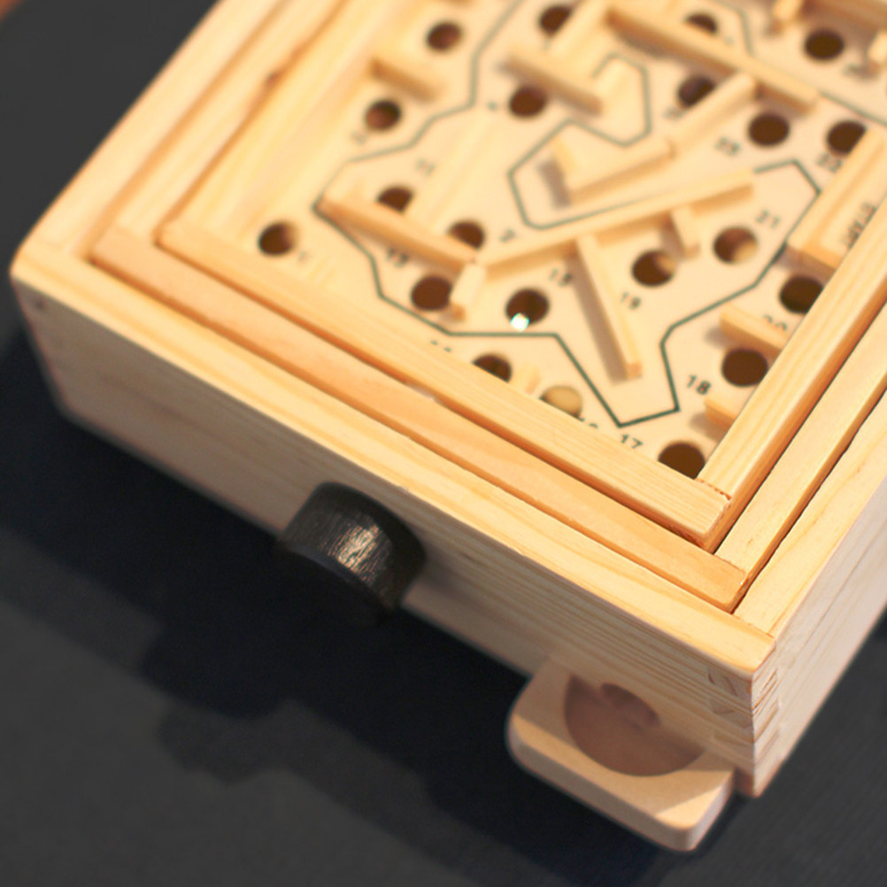 1Pcs Mini Wooden Labyrinth Maz – обзор и цена Board Game Education