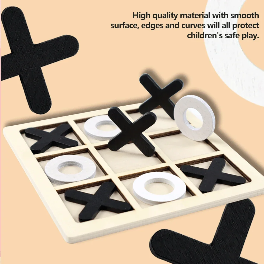 Wooden XO Tic Tac Toe Game Min – обзор и цена Board Game Education
