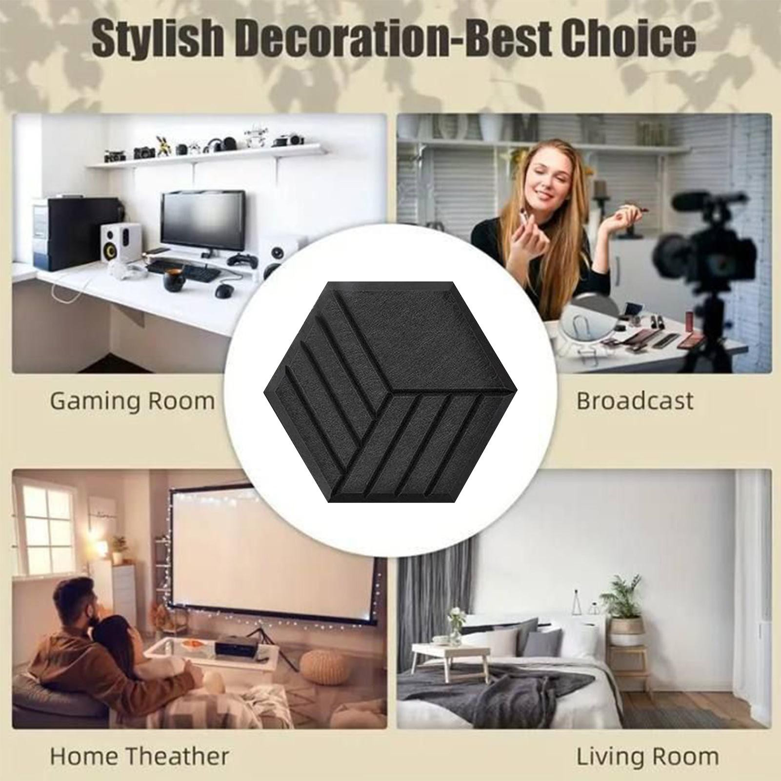 12pc Acoustic Panels Self-Adhe – обзор и цена Board Game Room
