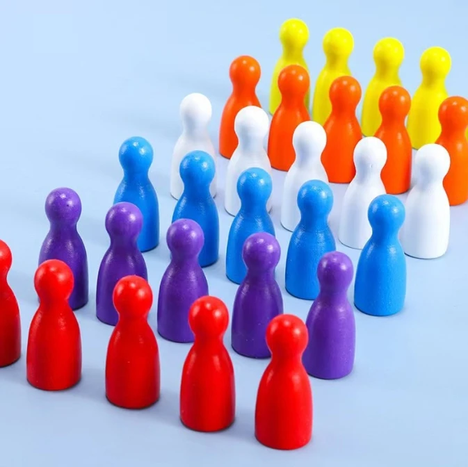 100 Pcs Colorful Wooden Chess  – обзор и цена Board Game Hegemony