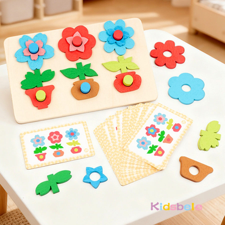 Montessori DIY Wooden Flower P – обзор и цена Board Game Education
