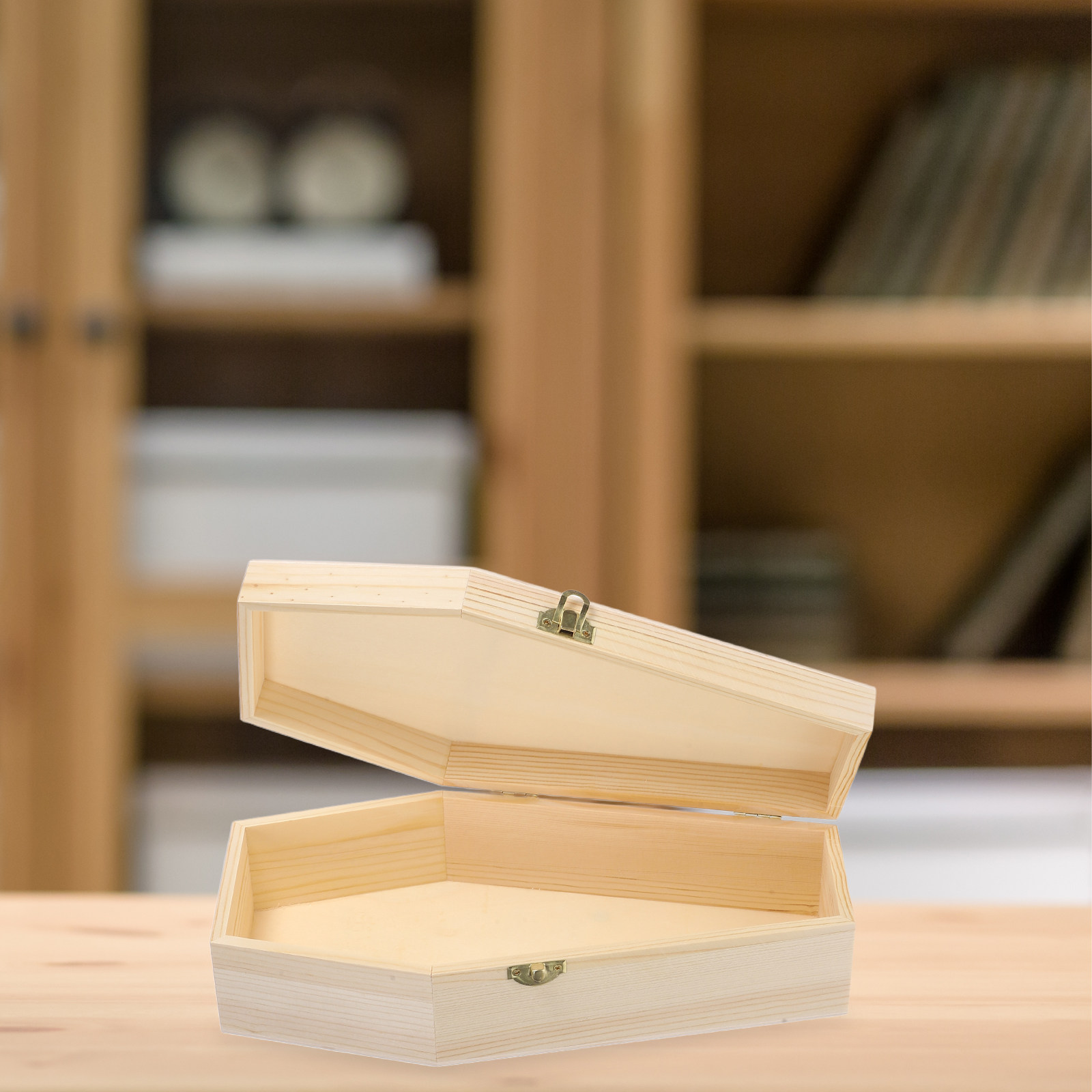 Spacious Wooden Coffin Box wit – обзор и цена Token Tray Organizer