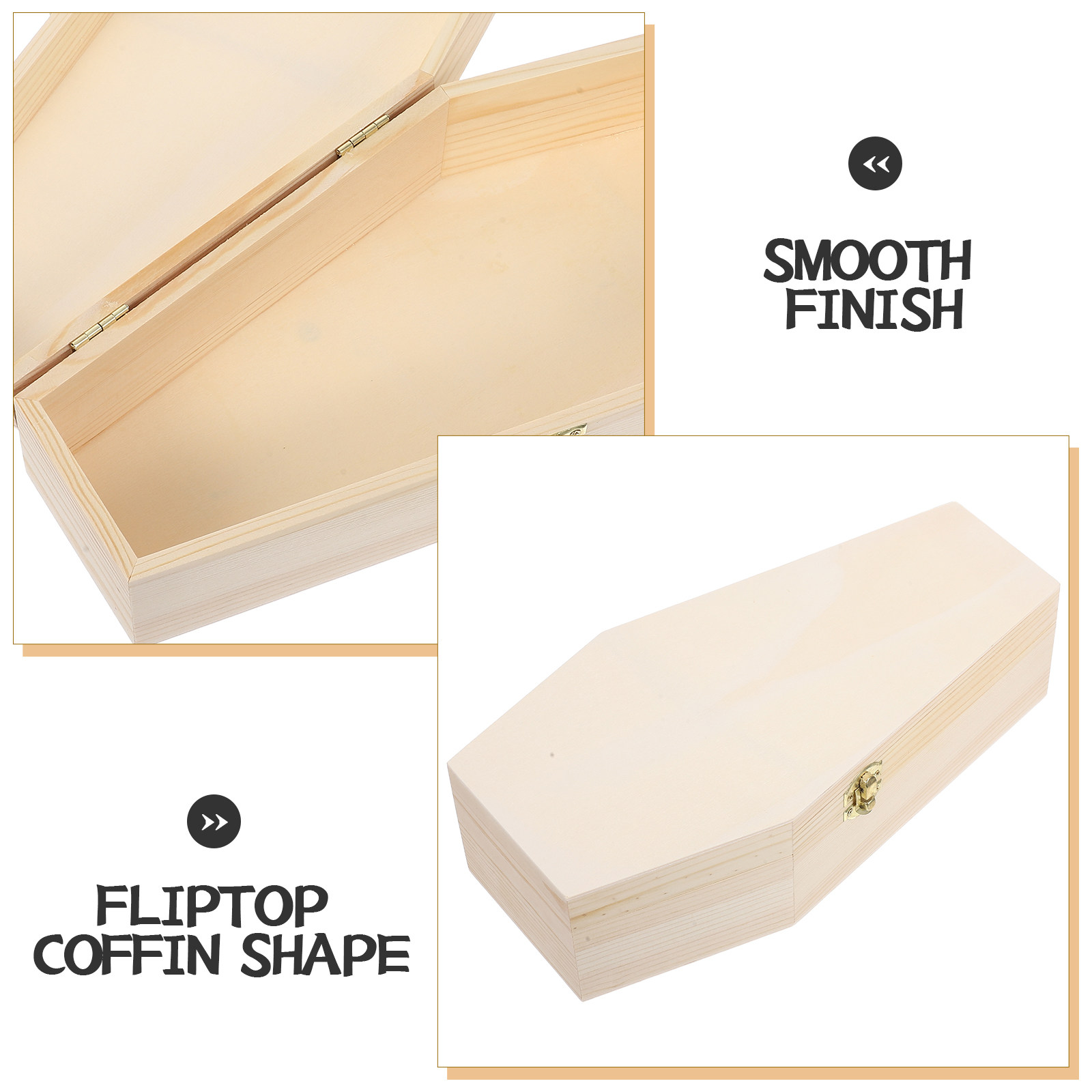 Spacious Wooden Coffin Box wit – обзор и цена Token Tray Organizer