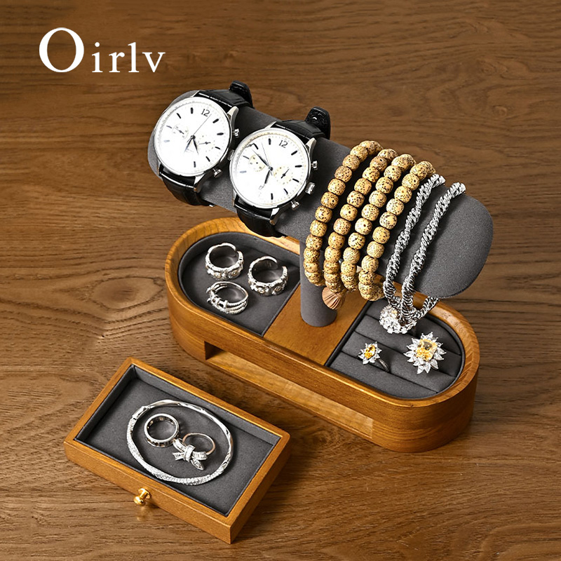 Oirlv Solid Wood Watch Organiz – обзор и цена Token Tray Organizer