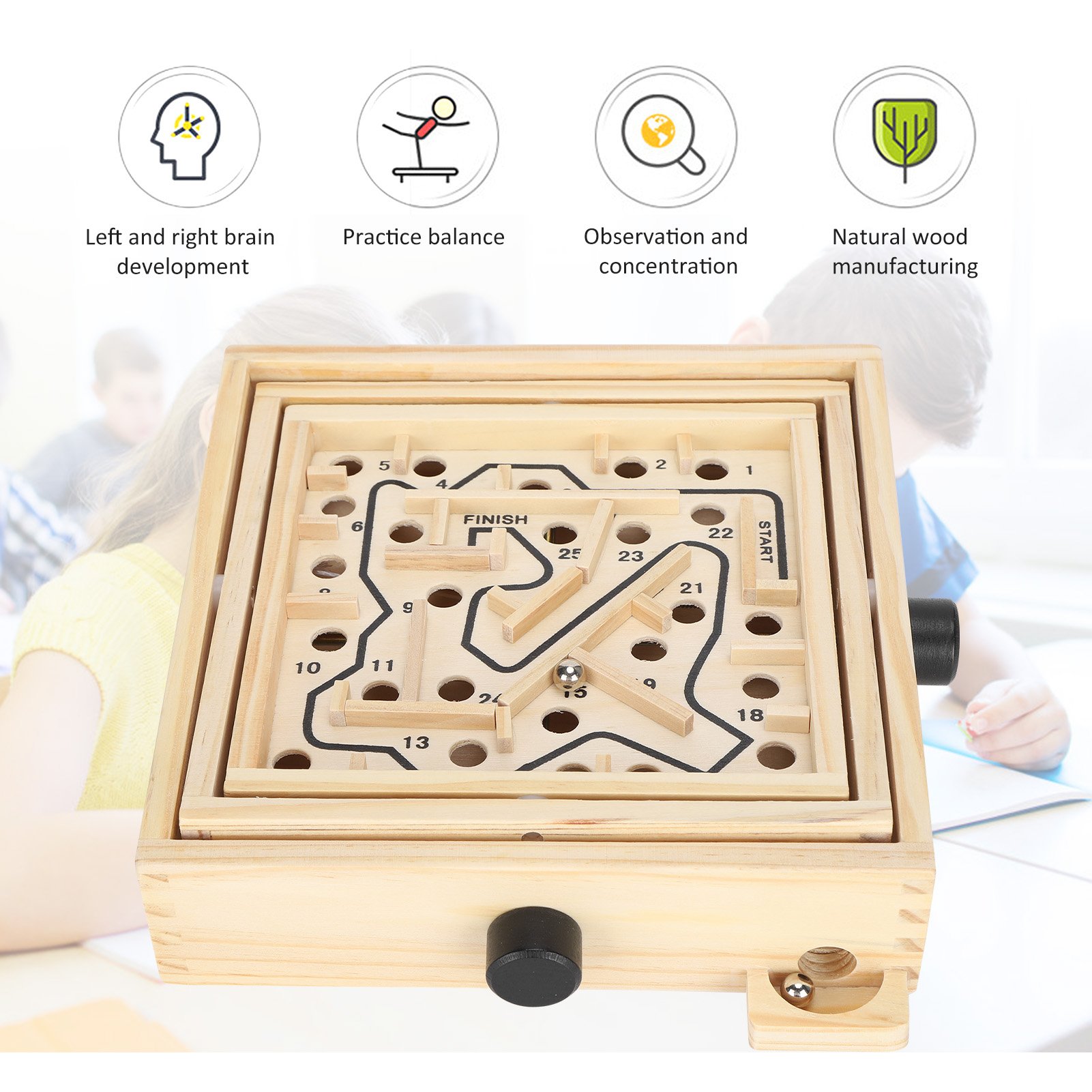 Wooden Maze Game Labyrinth Boa – обзор и цена Board Game Education