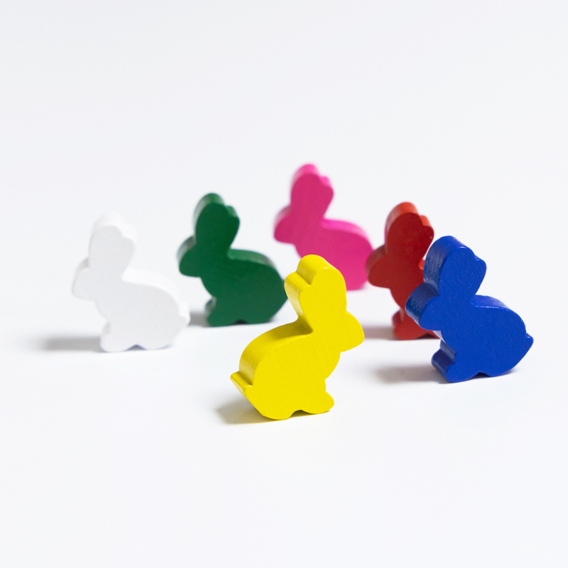 100PCS Cute Rabbit Meeple, 25m – обзор и цена Board Game Hegemony
