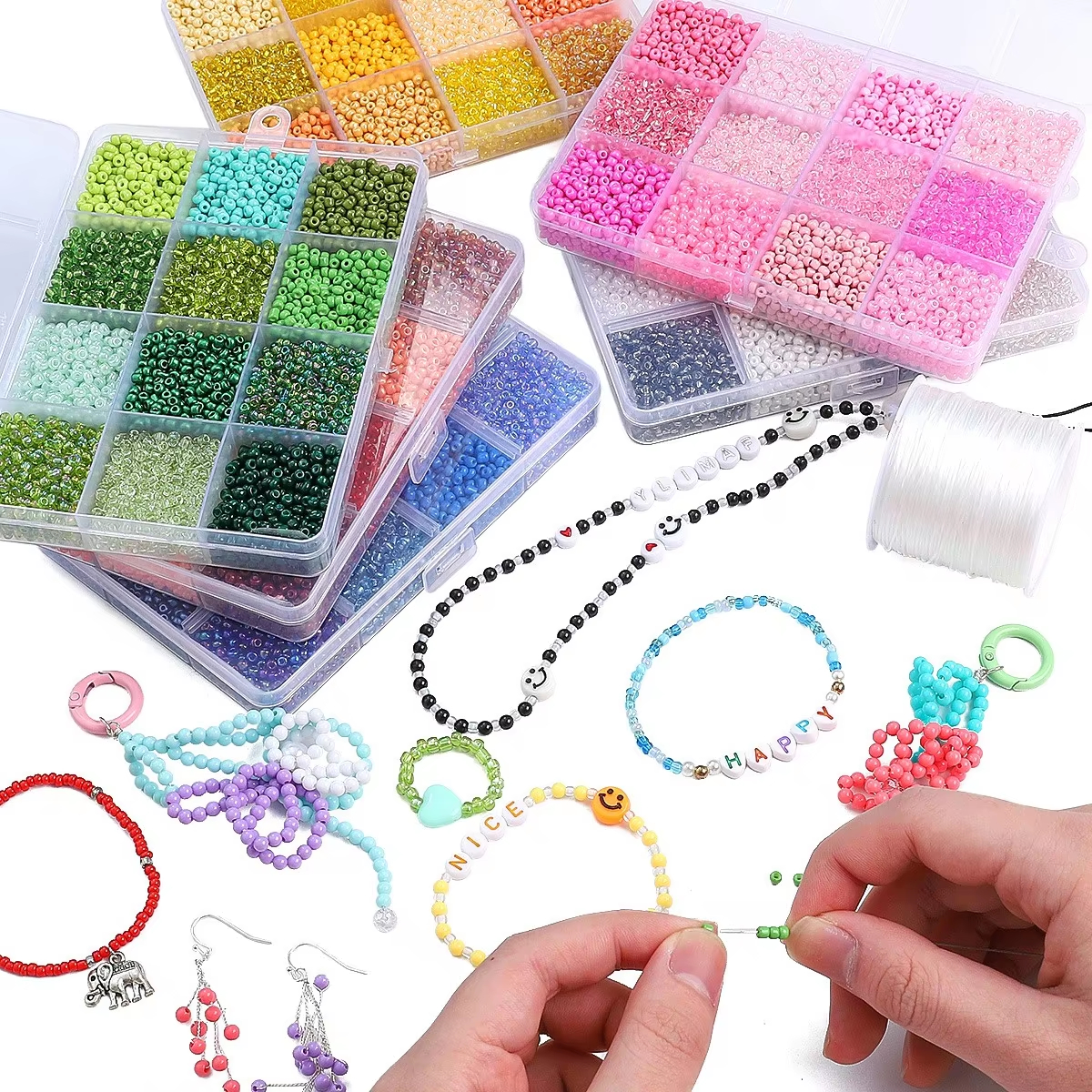 3600pcs 3mm Glass Seed Beads,  – обзор и цена Token Tray Organizer