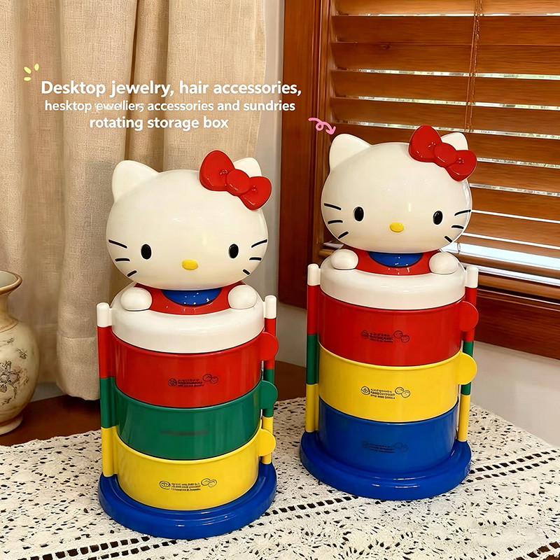 Cute Kitty Rotating Dustproof  – обзор и цена Token Tray Organizer