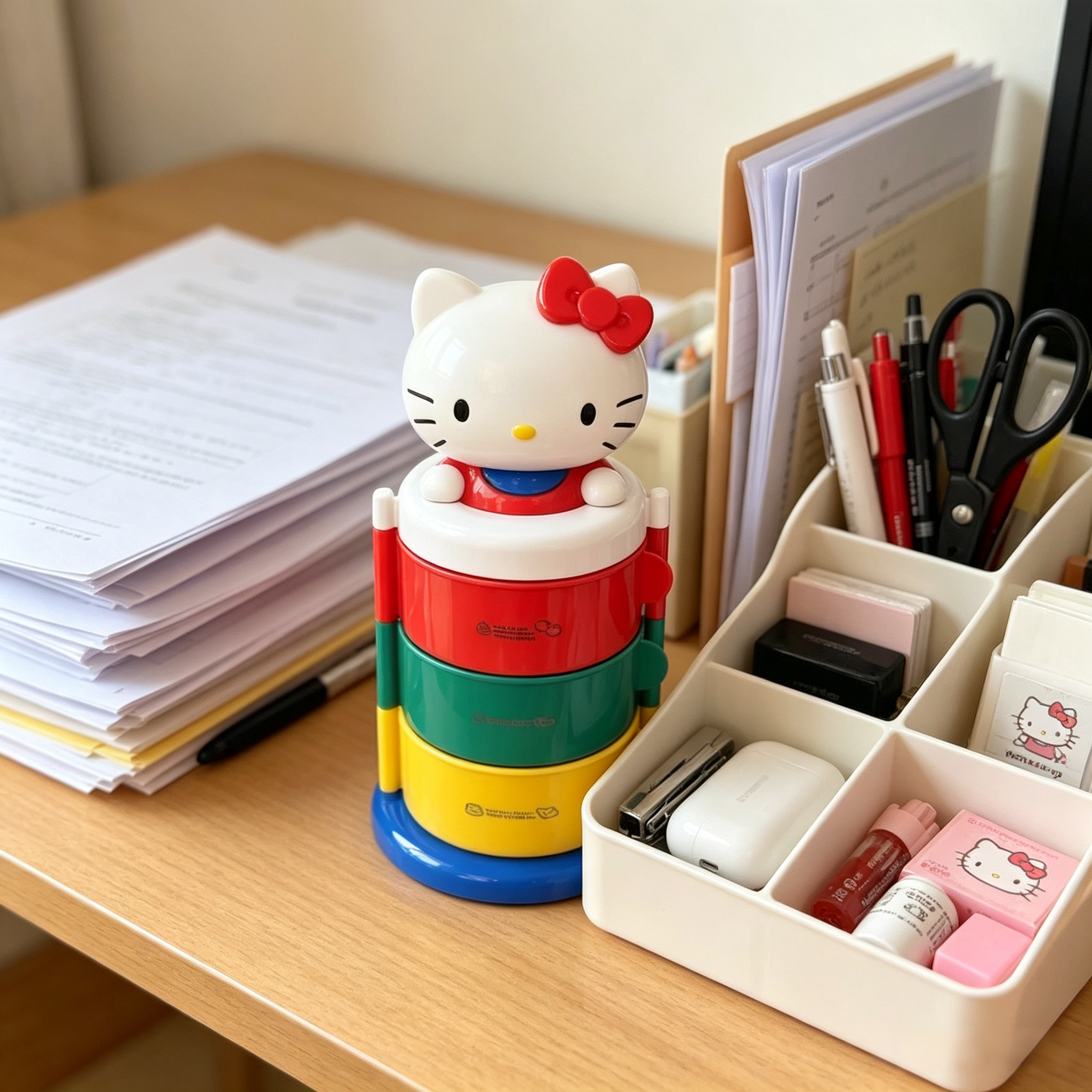 Cute Kitty Rotating Dustproof  – обзор и цена Token Tray Organizer