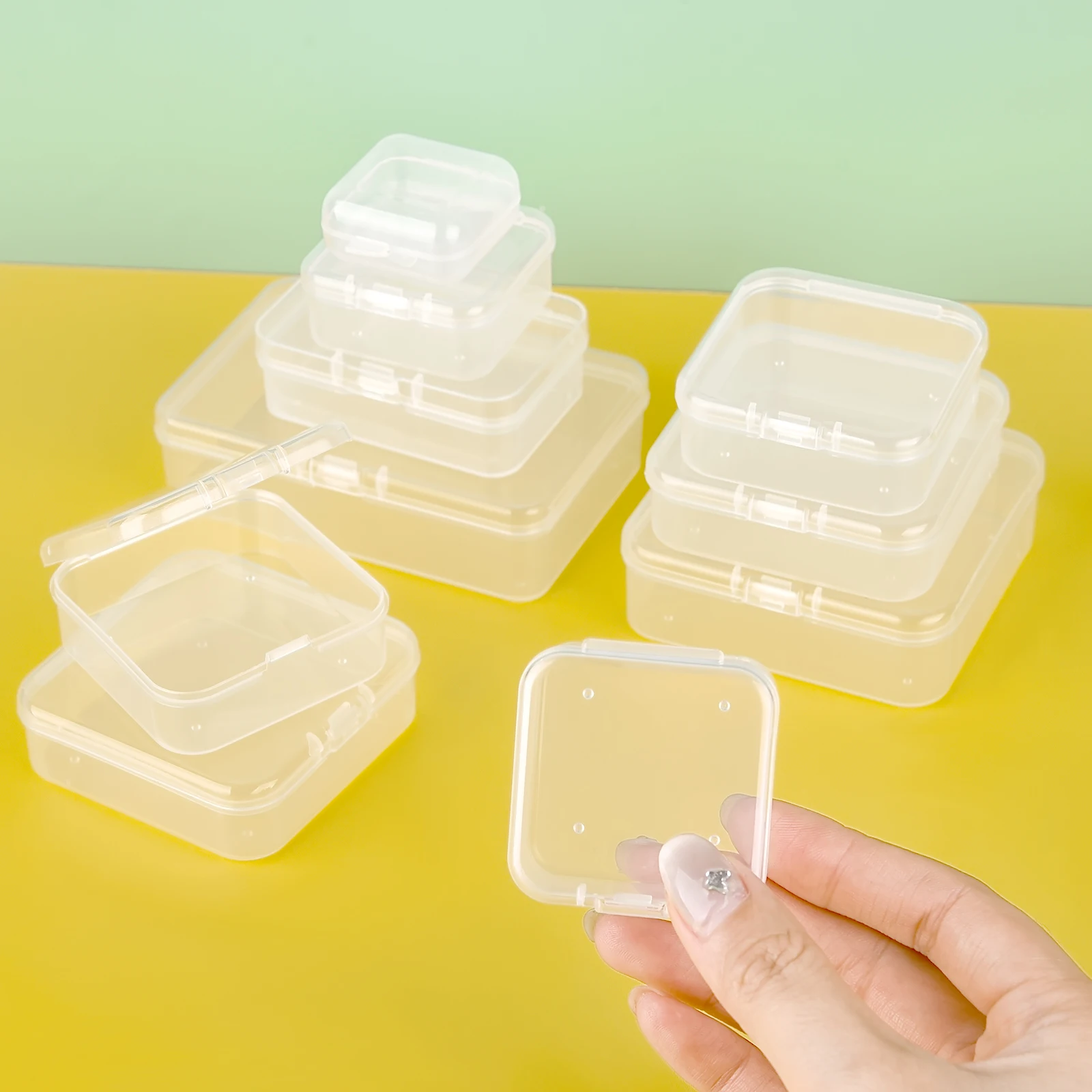 10Pcs Storage Box Transparent  – обзор и цена Token Tray Organizer