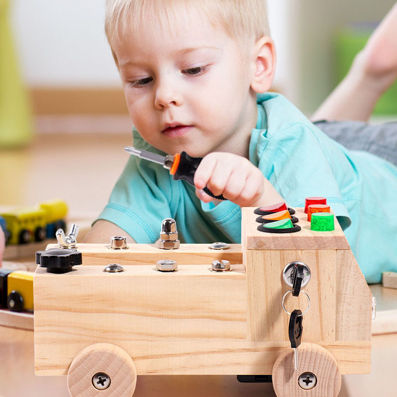 Wooden Montessori Busy Board S – обзор и цена Board Game For 6 Years Old