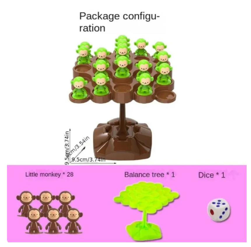 Monkey Balance Tree Focus Bala – обзор и цена Board Game For 6 Years Old