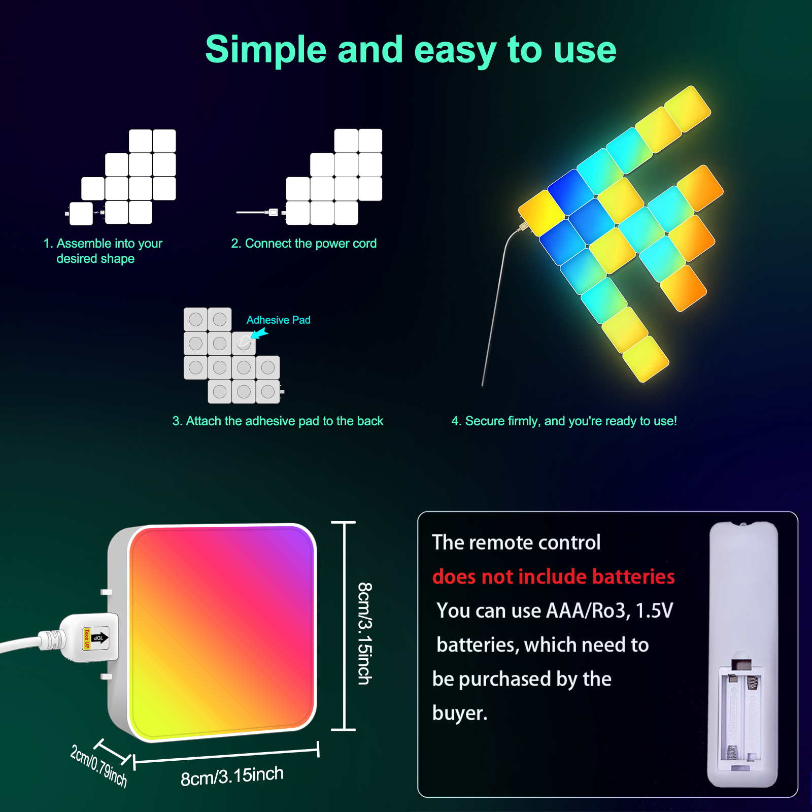 Smart Grid LED Wall Light Kit  – обзор и цена Board Game Room