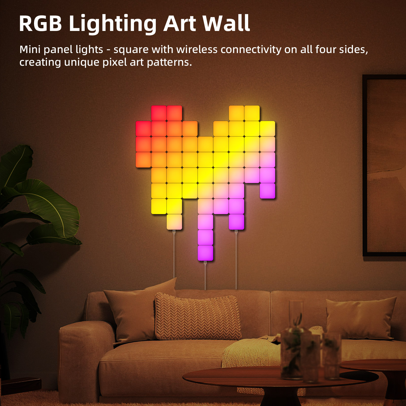 Smart Grid LED Wall Light Kit  – обзор и цена Board Game Room