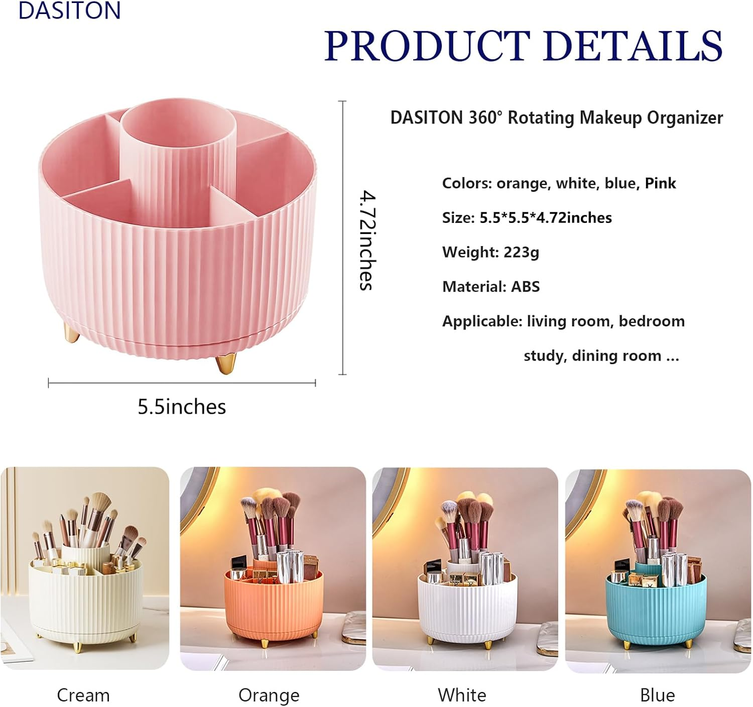 360° Rotating Makeup Tool Stor – обзор и цена Token Tray Organizer