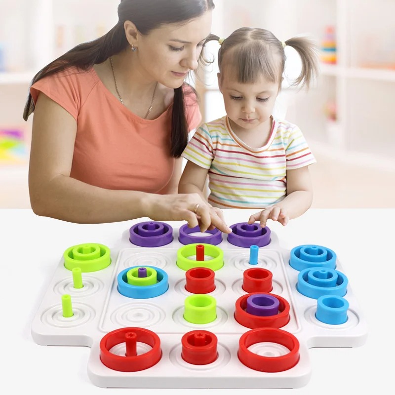 Montessori Stacking Ring Board – обзор и цена Board Game Education