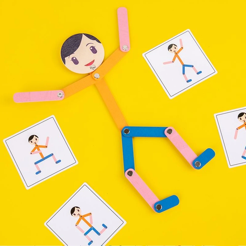 Sport Wooden Man Material DIY  – обзор и цена Board Game For 6 Years Old